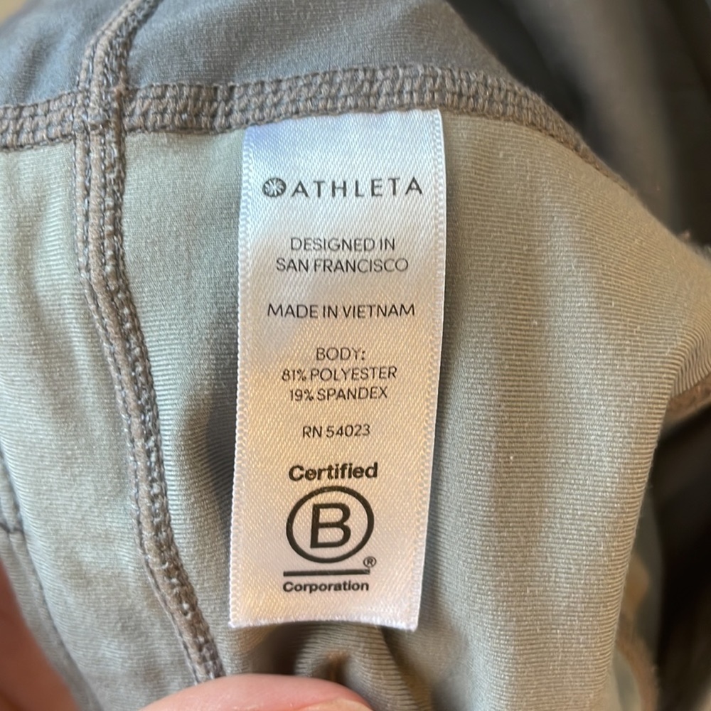 Athleta Spar Colorblock‎ 7/8 Tight Color Silver Bells size small - Picture 8 of 14